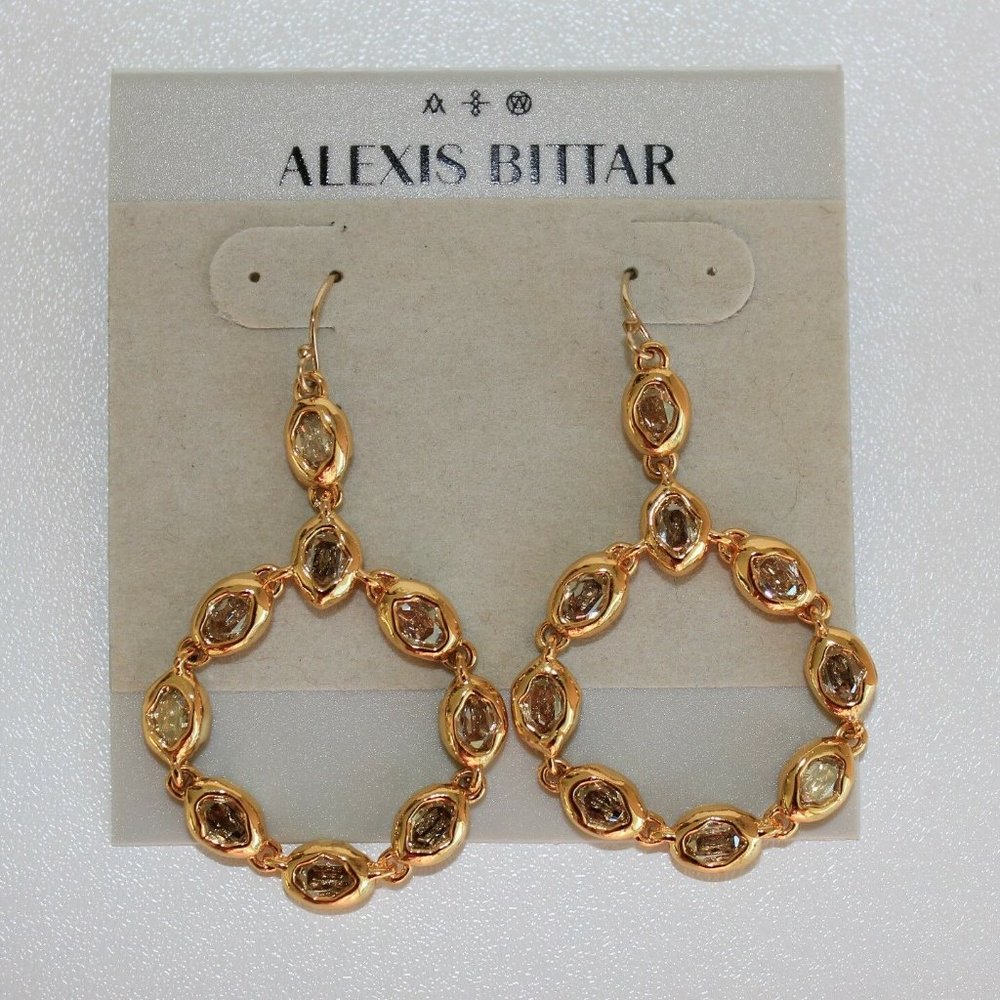 Alexis Bittar Elements Moonlight Circle Earrings - image 2
